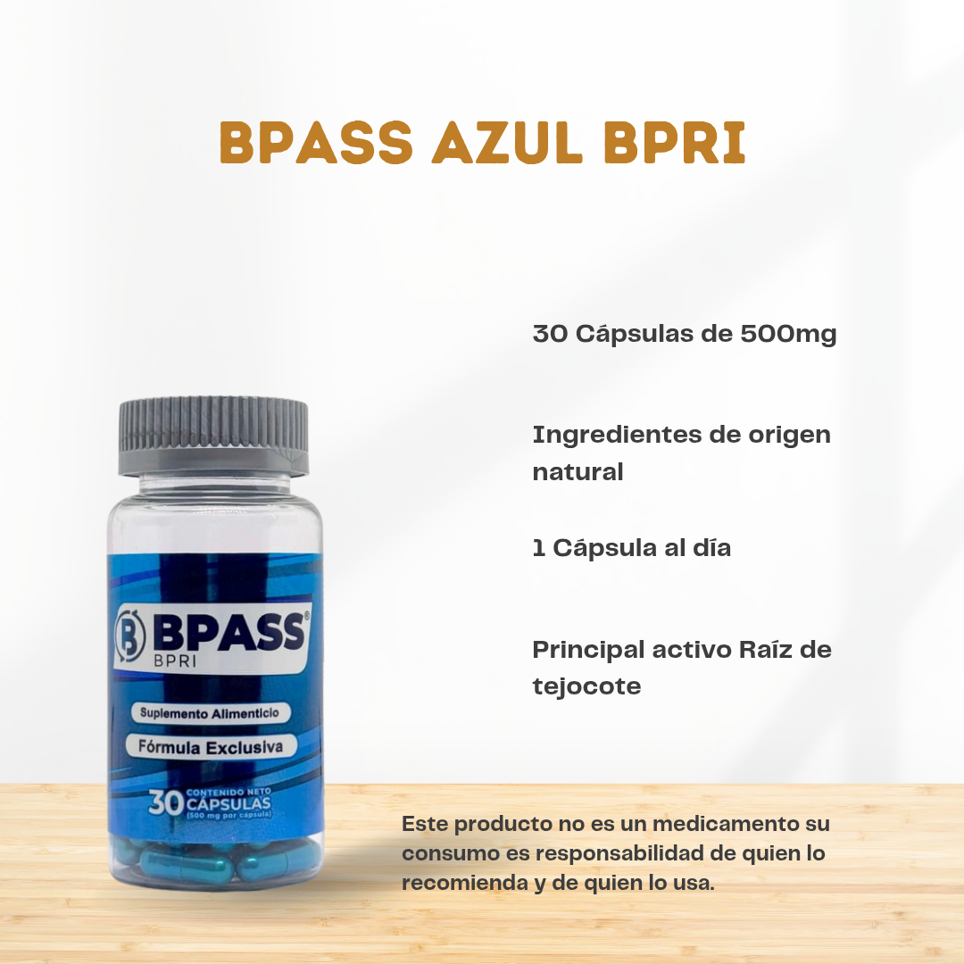 Bpass Azul 30 Cápsulas Bpri