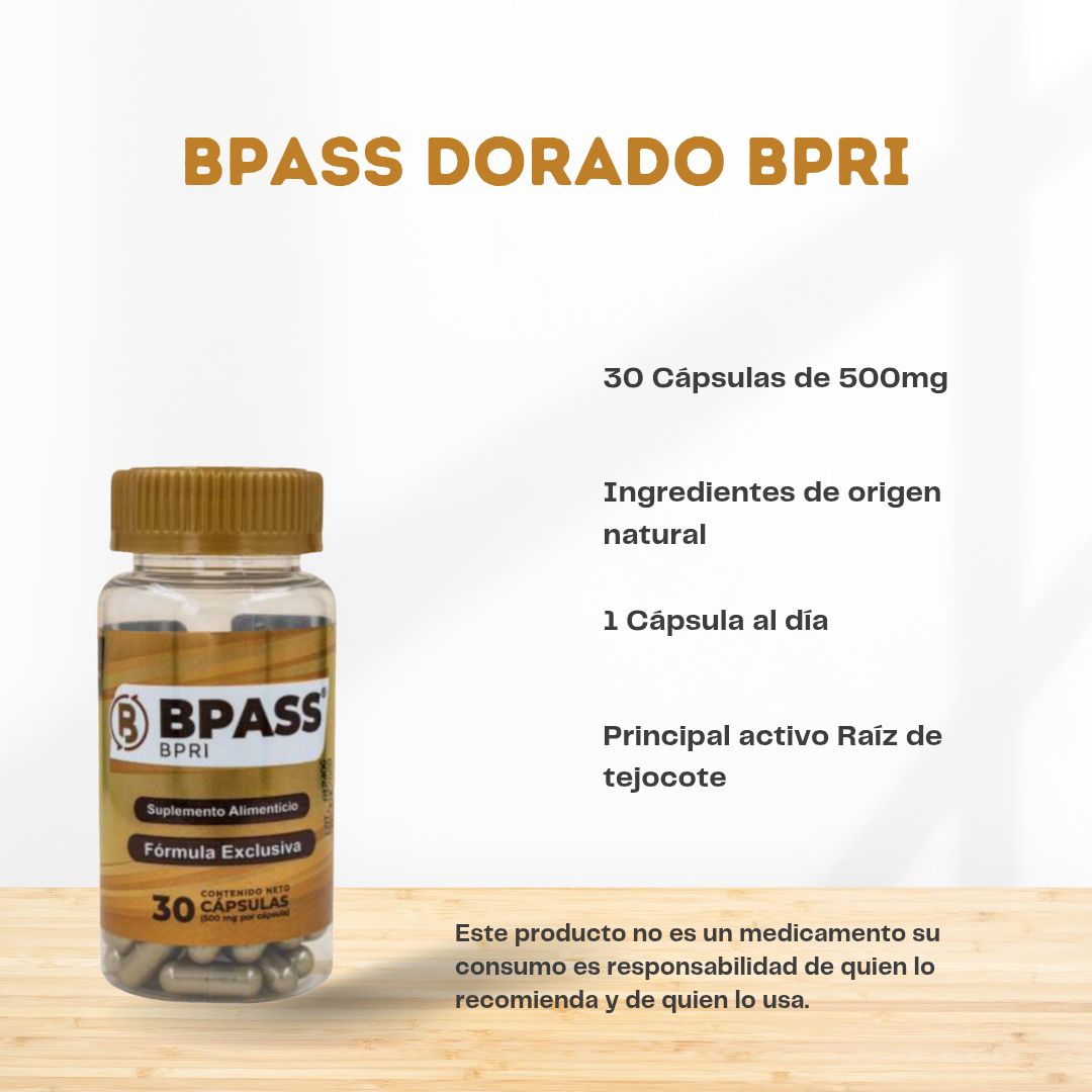 Bpass Dorado 30 Cápsulas Bpri